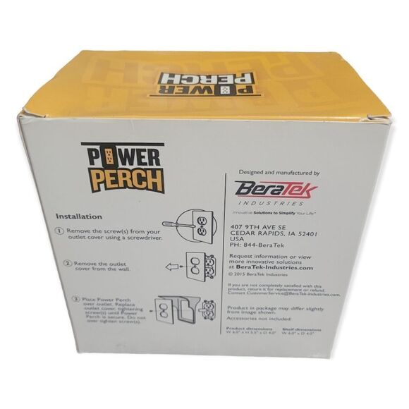 2pk power perch outlet storage shelf - Picture 2 of 8